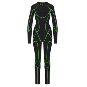 SKIMS Moto Contour Mesh Catsuit M NWT